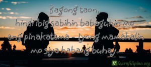 Bagong taon, hindi ibig sabihin babaguhin mo ang pinakatama - Iyong mamahalin mo siya habang buhay!