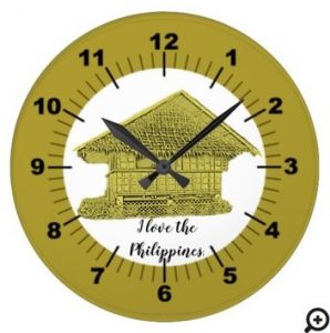 I love the Philippines "vintage yellow" Large Clock