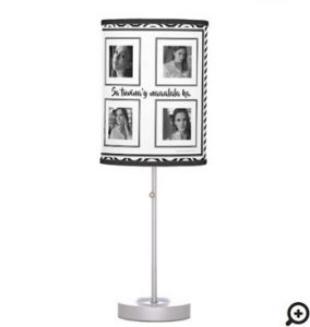 Sa tuwina'y naaalala ka... "black and white waves" table lamp