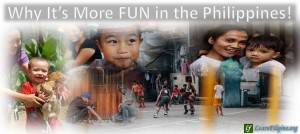 People smiling in the midst of Poverty, Philippines