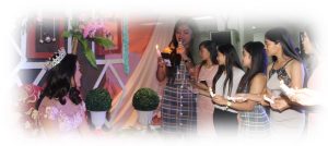 Saying the women's speech to the debutante