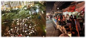 Destroyed houses and Survival